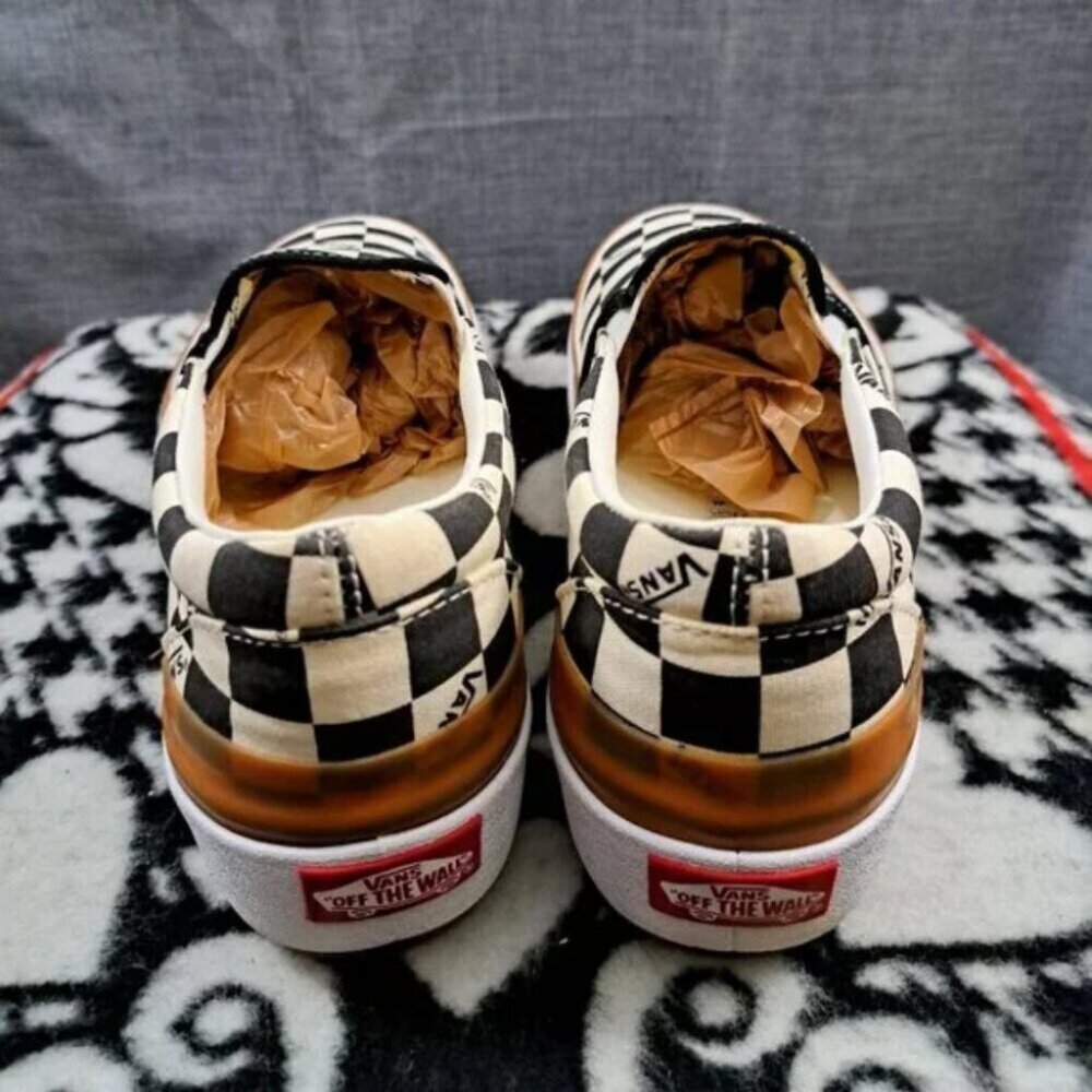 🧁VANS Stacked Checkerboard Slip On Canvas Shoes - Picture 5 of 6